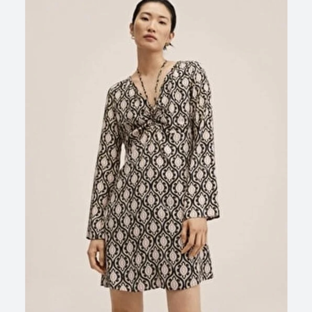 NWT MNG by Mango Pattern loose dress